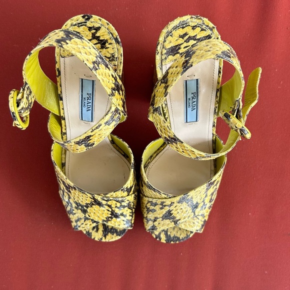 Vintage Prada Python Platform Sandal - Picture 8 of 8